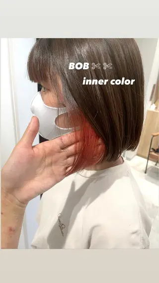 ミディアム カラー 横浜似合わせ美容師 スタイリスト✂️ゆりのヘアスタイル