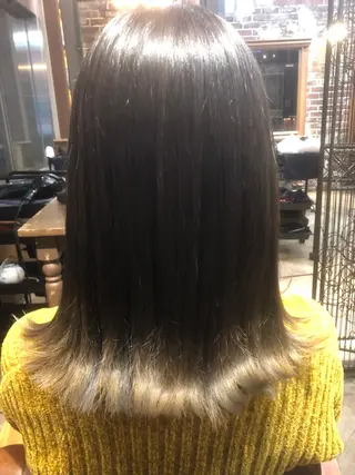 ミディアム カラー 藤木 雅俊のヘアスタイル