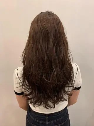 ロング カラー 長谷川 湧のヘアスタイル