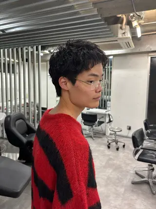 ショート パーマ メンズ fifth 庄子愛彩のヘアスタイル