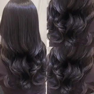 ロング カラー 👑髪質改善wカラー /ハイトーン/アユカのヘアスタイル