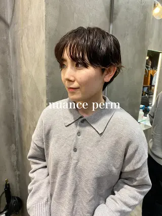 ショート パーマ ニュアンスデザイン/ SHOUTOのヘアスタイル