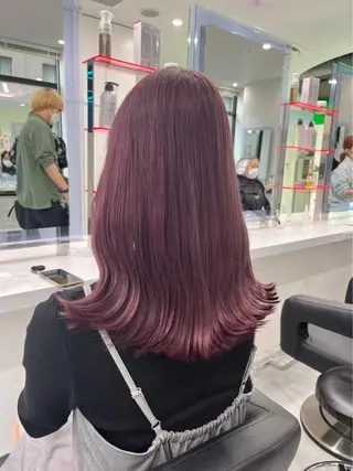 セミロング カラー junna‎🤍調布 まつ毛/眉 激安のマツエク・マツパデザイン