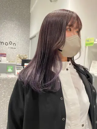 セミロング カラー 月100人以上 髪質改善施術｜谷口のヘアスタイル