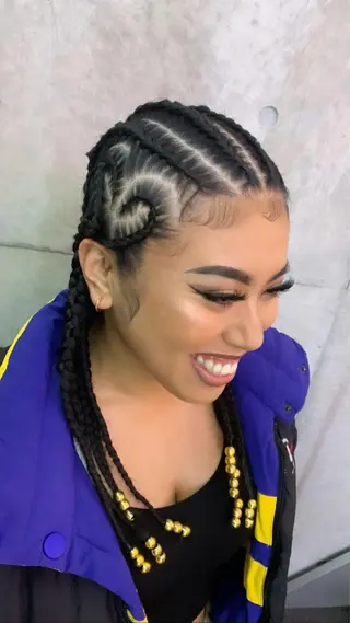 ヘアアレンジ HONEY TRAP!所属・HARURU🪮✨ ブレイズ海外ヘアのヘアスタイル