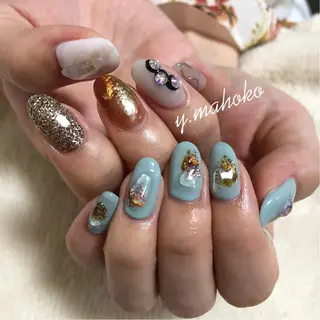 ネイル She nail studio 原宿所属・パラジェル有/ スカルプ/mahoのネイルデザイン