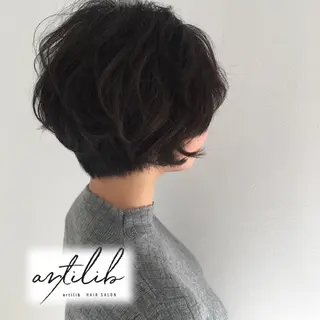 ショート カラー ヘアアレンジ SHO担当髪質改善 東加古川アーティブのヘアスタイル