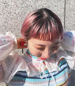 ミディアム カラー パーマ ヘアアレンジ メンズ キッズ 心斎橋美容室 Junのヘアスタイル