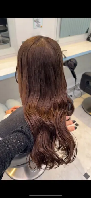 ロング カラー ♥️暖色カラ ー♥️由夏のヘアスタイル