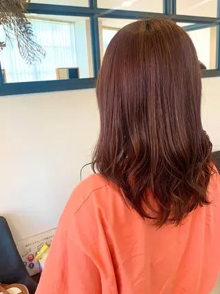 ミディアム カラー cher. 新井瑞希のヘアスタイル