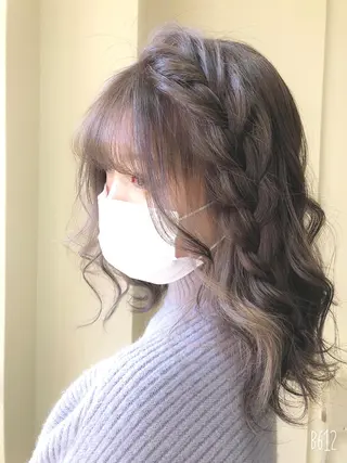 ミディアム カラー🫧アレンジ 🎀REIMIのヘアスタイル