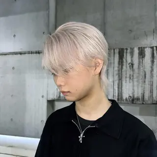 ショート カラー ハイトーン/ウルフ /エクステ/ましろのヘアスタイル