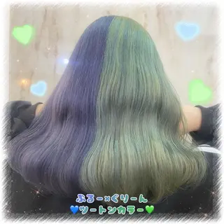 セミロング カラー ヘアアレンジ ️🫧中島遼香🫧 Ess🪽髪質改善のヘアスタイル