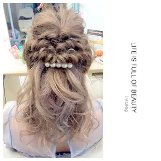 ミディアム セミロング ロング ヘアアレンジ Ly   hair（リーヘア）所属・Lyhair🦊🎀 AKIのヘアスタイル