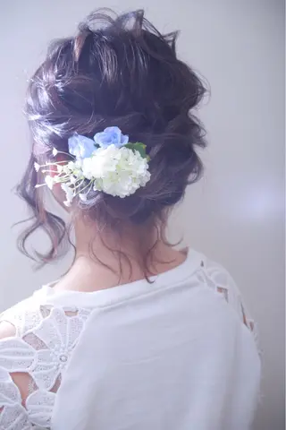 ミディアム ヘアアレンジ 伊藤 裕貴のヘアスタイル