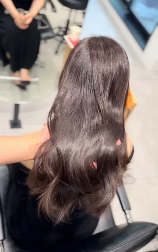 ロング カラー 福岡【髪質改善】 艶カラー/ MIHOのヘアスタイル