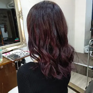 セミロング カラー bathair  所属・bathair 持田侑祐のヘアスタイル