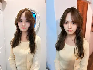 ロング カラー SEIRA🤍 レイヤーカットのヘアスタイル