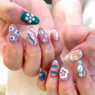 ネイル 新井 ひなののネイルデザイン