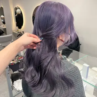 ロング カラー ツヤハイトーン/ レイヤー💫mayuのヘアスタイル