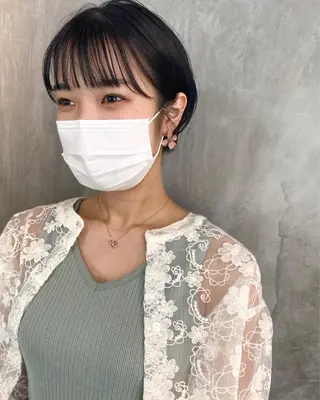 ショート カラー ヘアアレンジ stylist/蛯谷 珠里のヘアスタイル