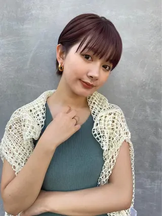 ショート 片柳 美友季のヘアスタイル