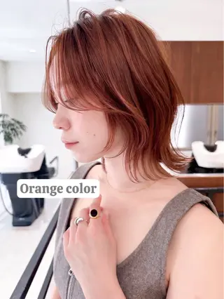 ミディアム 市毛 結菜のヘアスタイル