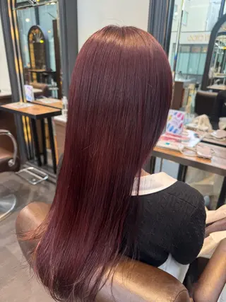 ロング カラー MINX似合わせボブ 髪質改善/岩城槙乃介のヘアスタイル