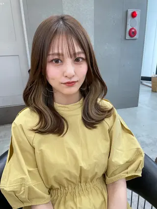 ロング 本田 奈穂美のヘアスタイル