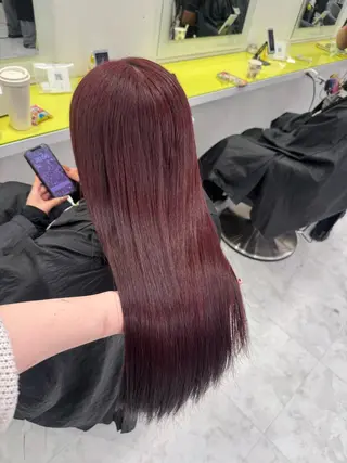 ロング カラー ダメージレスハイ トーン💖kanonのヘアスタイル