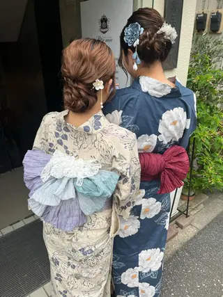 艶髪/ハイトーン/ ヘアセット/モエノのヘアスタイル