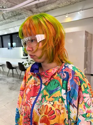 ミディアム 💥ウルフカット デザインあんな💥のヘアスタイル