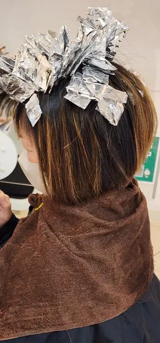 ミディアム カラー hairmake Juinのヘアスタイル