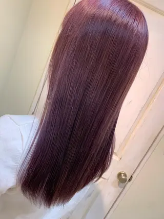 ロング カラー 韓国🇰🇷レイヤー 映える顔周り🩷のヘアスタイル