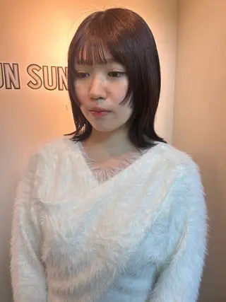 ミディアム SUNSUNSUN所属・SUNSUNSUN 斎藤天海のヘアスタイル