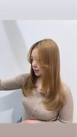 ロング 髪質改善×艶カラー Haruのヘアスタイル