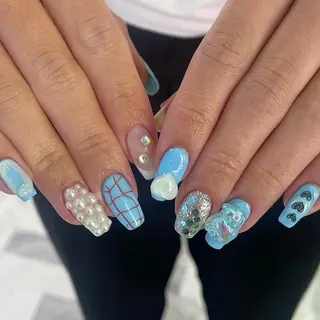 ネイル クルミ/ 💕ワンホンネイルのネイルデザイン