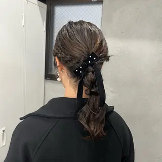 ロング りおな/エクステ /ミルクティーカラーのヘアスタイル