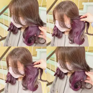 カラー 渋谷:インナーカラー ／🍒エリカ🍒のヘアスタイル