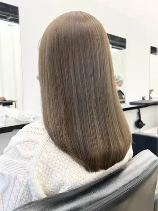 セミロング カラー 原宿 艶カラー🫧 ちり🍎のヘアスタイル