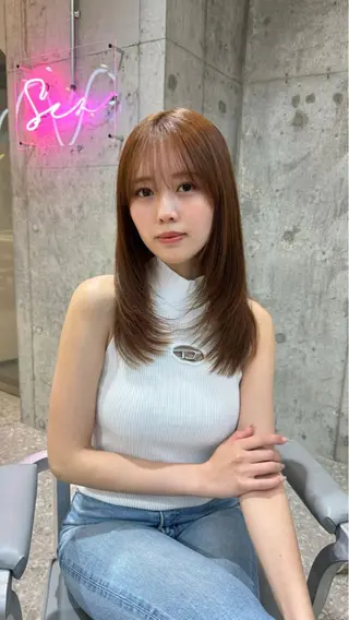 ロング カラー ヘアアレンジ 韓国アイドルヘア/ 大人ショートリョウヤのヘアスタイル