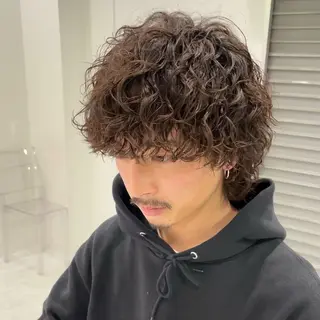 ショート カラー パーマ メンズ ⚡️メンズ特化⚡️ RYUKIのヘアスタイル