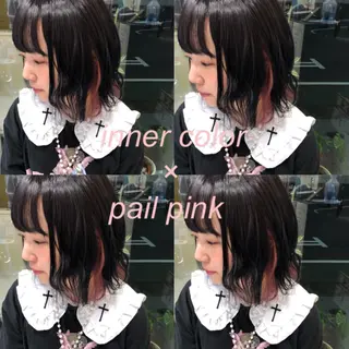 ミディアム カラー HOLON池袋所属・ウルフカット ハッシュカット/七海のヘアスタイル