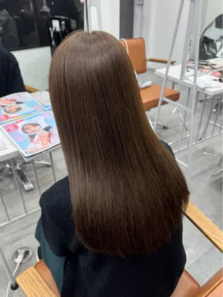 ロング カラー ヘアアレンジ ブリーチなしカラー /ベージュ/安形翔のヘアスタイル