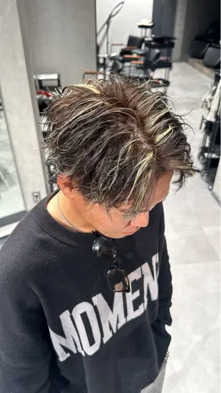 ショート カラー ヘアアレンジ メンズ NEXT NEO所属・メンズヘア静岡 ✂︎Ryuheiのヘアスタイル