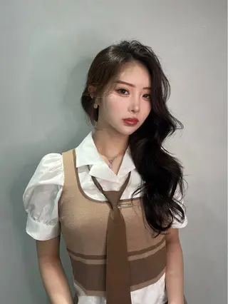 ロング カラー etora 渋谷所属・ワンホンヘア🇨🇳 髪質改善/itaruのヘアスタイル