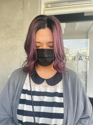 ミディアム カラー ヘアアレンジ GRAND OMOTESANDOのヘアスタイル