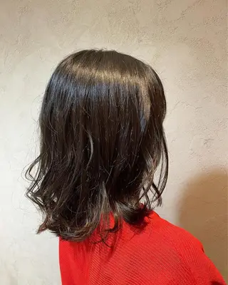 ミディアム ueki ayaneのヘアスタイル