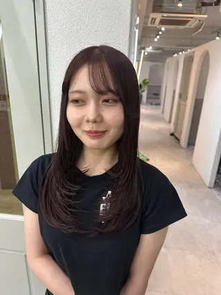 セミロング カラー 🪞個室サロン/韓国 艶髪/keito🪞のヘアスタイル