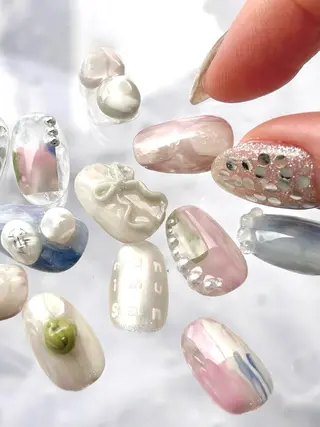 ネイル 💙0203 munimusanのネイルデザイン